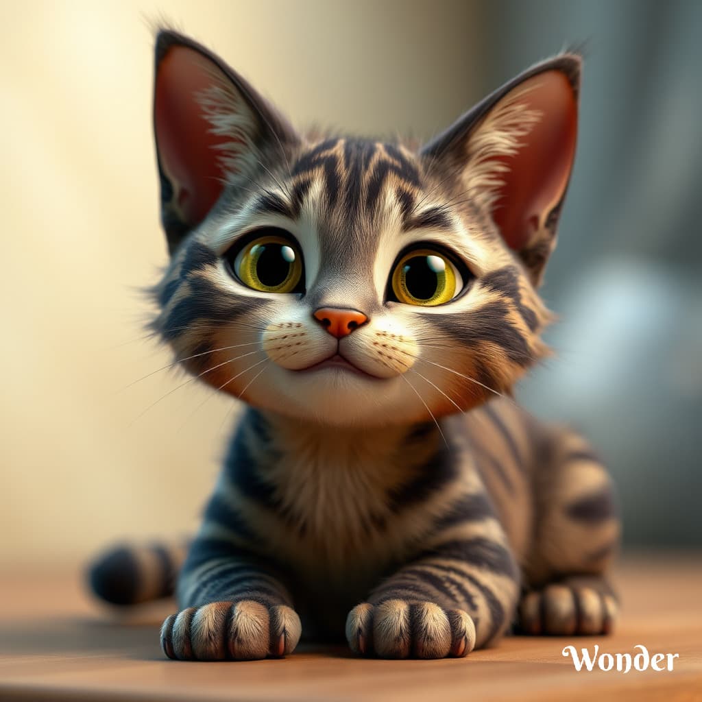 Magic cat in a top hat